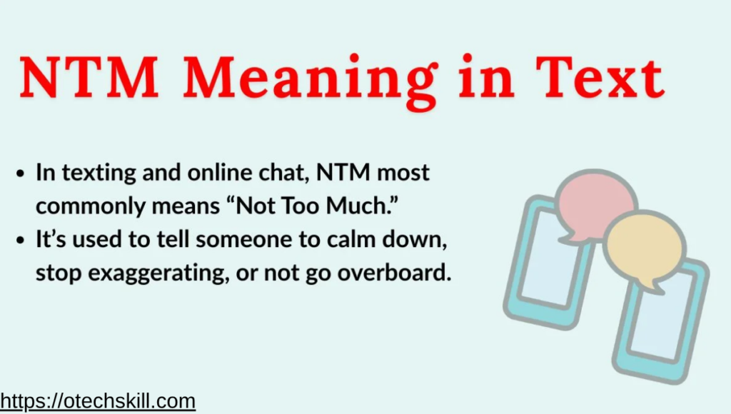NTM Meaning in Text