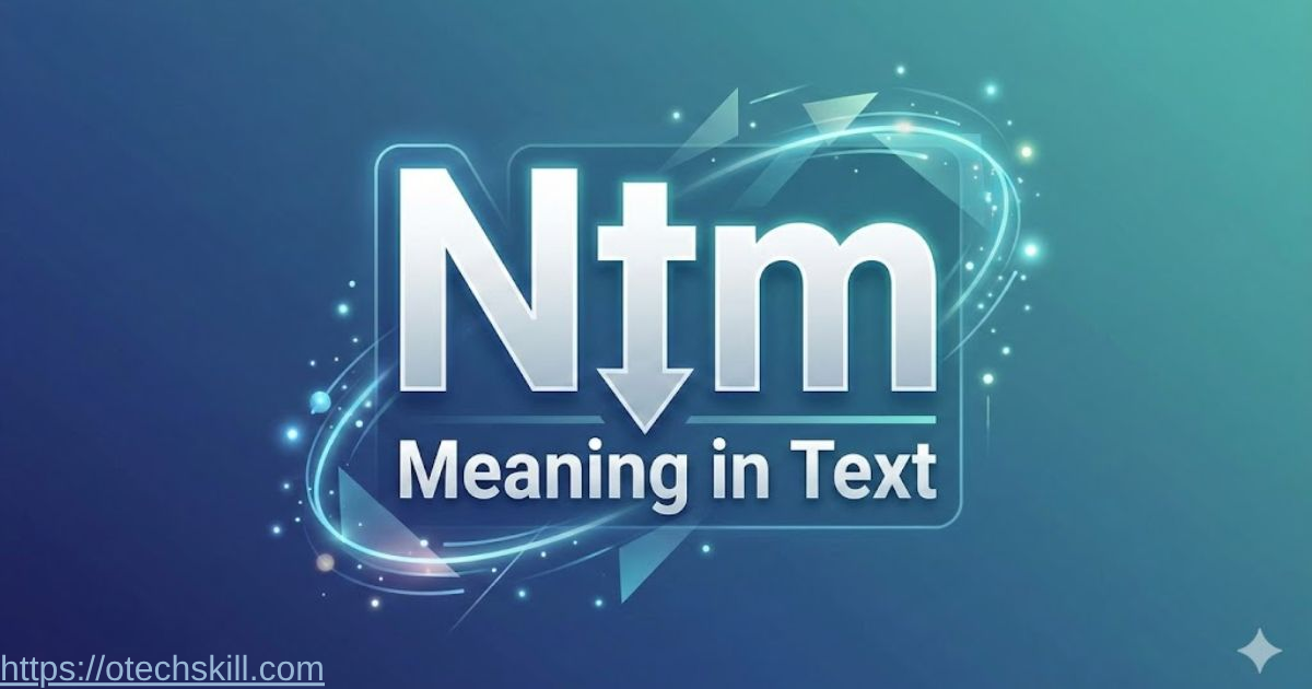 NTM Meaning in Text