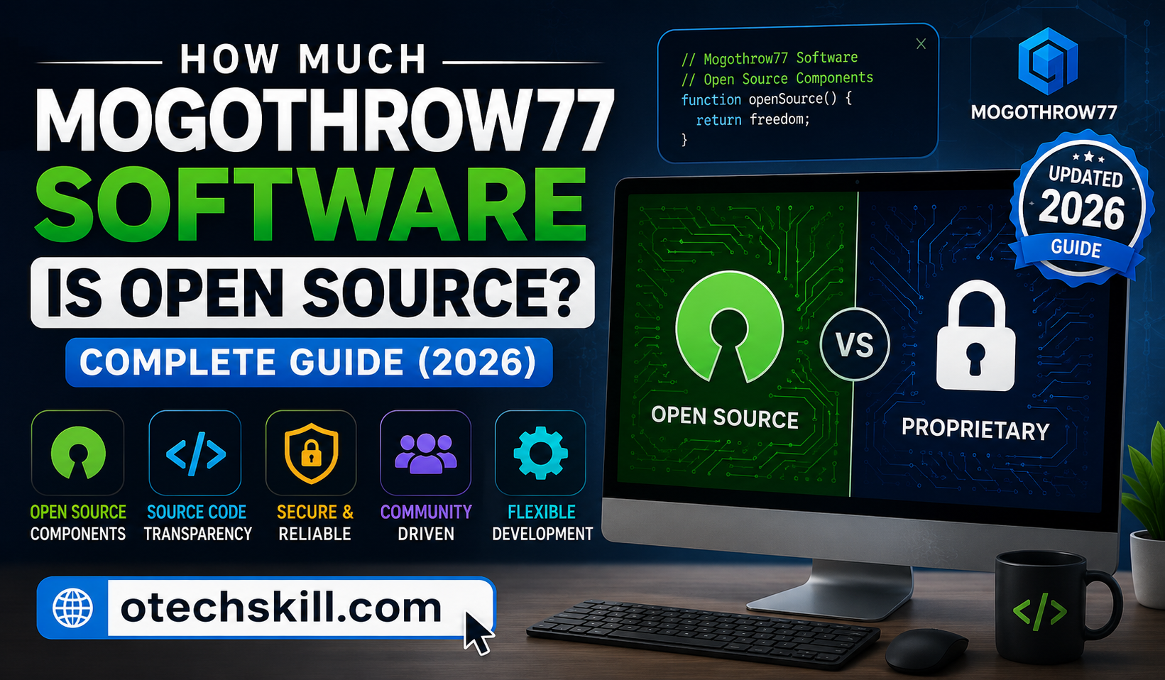 how much mogothrow77 software is open source